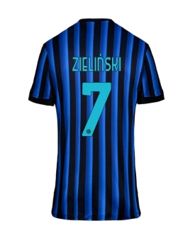 Inter Milan Piotr Zielinski #7 Maglia Gara Casa Repliche 2025-26 Donna Maniche Corte